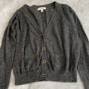 Grey charcoal cardigan